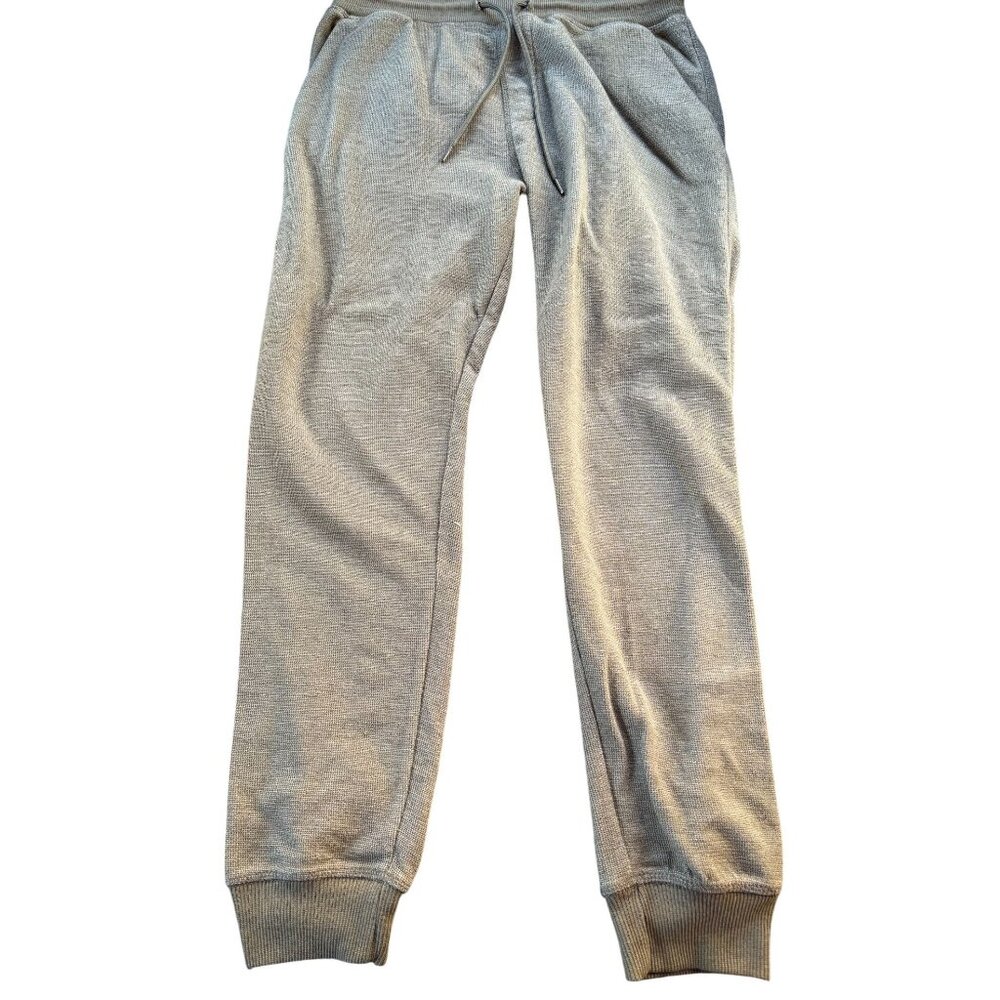 Free Planet Mens Joggers Olive Green Waffle‎ Knit Sweatpants Size Medium FE9FX